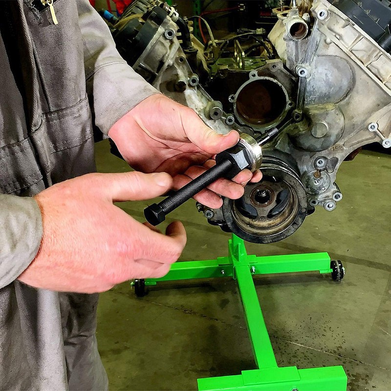 OEMTOOLS 37306 Long-Reach Harmonic Balancer/Pulley Installer Kit, Extra Long Forcing