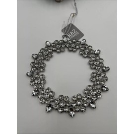 Raz Imports Sparkling Silver Wreath Ornament 6”  New