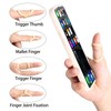 HKYLRAT Oval Finger Splints, 5PCS Oval Trigger Finger Splint for