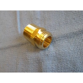 Dixon Valve BA74 Brass Hex Garden Hose Adapter 3/4" Male GHT X 1/2" MPT Dixon #5081208C