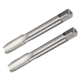 TOP-VIGOR M10 x 1.5mm Straight Groove Tap Tap with H2 Tolerance HSS Straight 3 Flutes Metric Machine Tap for Drilling and Tapping 2 Pieces