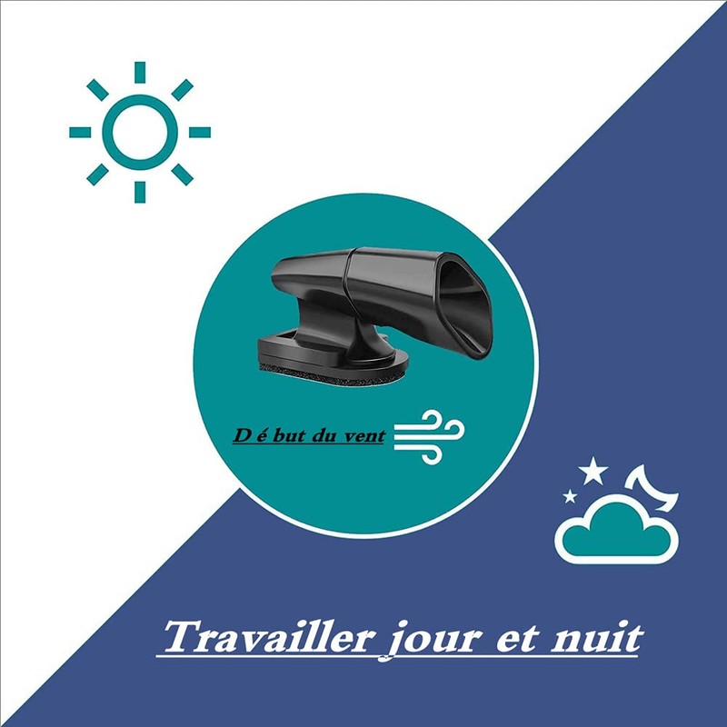 LATRAT 4 Pcs Deer Whistle Animal Warning Car Motorcycle Black