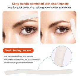 3Pcs Eyebrow Razor Trimmer, Multipurpose Exfoliating Dermaplaning Home Skin Care Safety Tool, Professional Facial Hair Removal,Shaver and Eyebrow Shaper For Women & Man