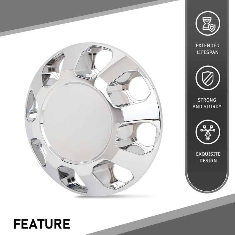 G-PLUS Wheel Center Caps Chrome Hub Cap Compatible with GMC