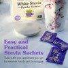 NuNaturals White Stevia Powder Packets, Single-Serve, Zero Calorie Sugar Substitute,