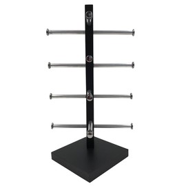 Miwoluna Eyeglass Stand, Glasses, Sunglasses, Stand, Display, Collection, Tower, Storage, Aluminum, Black, For 10