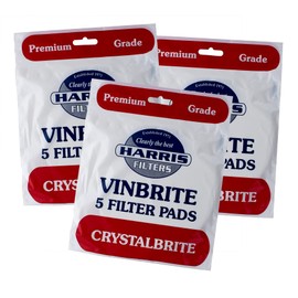 Harris B013NZNIK2 3X Crystalbrite Pads 5-pk Use Vinbrite MK3 Filter Kit, White