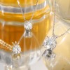 KRKC&CO Moissanite Necklace for Women, Sterling Silver Lab Created Solitaire