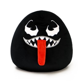 Venom Plush Toy with Elastic Tongue – 8 inch Soft Venom Stuffed Pillow for Boys and Girls, for Fans (Black-A)
