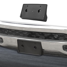 Jimen for Ram License Plate Holder, Front License Plate Frame Mount Bracket Compatible with Dodge Ram 2018-2023 (Black)
