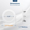 Amico Recessed Lighting 4 Inch, 4 Pack 5CCT Flat LED