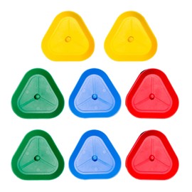 HIXNUG 8pcs Kids Card Holders Playing Card Holder Triangle Standing Card Games Holder Family Card Game Nights for Kids Seniors