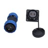 Waterproof Connector Square 4 Holes IP68 Aviation Power Socket 380V
