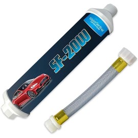 WaterSentinel SF-20W Spotless Car Wash Inline Deionized Water Garden Hose Water Filter & Extension Adapter for RV, Boat, Marine, Motorcycle, Home, Windows, Spot Free Wash, Solar Panels
