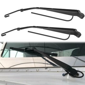 2 Pack Windshield Wiper Arm for peterbilt 379 1990-2007, LH and RH Wiper Arms Replace 602511 R236002, Black, 17.24in Length