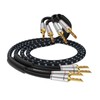 Tertullus 1 Pair of High-End Speaker Cable OFC Silver-Plated with