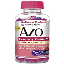 AZO Cranberry Gummies Urinary Tract Health, Mixed Berry 40 ea (Pack of 4)
