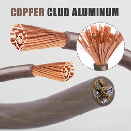 AWELTEC 8 Gauge Wire, 25 Feet Black Power Ground Wire Cable, Primary Automotive Wire, Copper Clad Aluminum Wire for Battery Cable, Car Audio, Amp Wiring, Generator, Automotive, RV