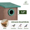 Kingsyard Recycled Plastic Bird House for Outdoors - Weatherproof Wren
