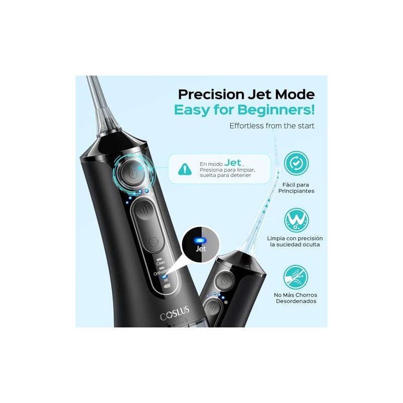 COSLUS C51 Irrigador Bucal de Viaje Portátil, Diseño compacto e