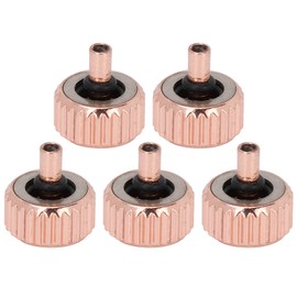 5pcs Professional Replacement Watch Crown Rose Gold Watch Crown Repairing Accessory5.5mm / 0.22in