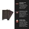 Shuv-It Flexible Plastic Shims (Black 25 Pack) - Leveling Shims