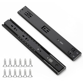 Ravinte 12 Inch Soft Close Drawer Slides 10 Pairs 20 Pack Black Full Extension Ball Bearing Drawer Glide Side Mount