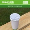 Lids for Responsible Products 8-24 oz Paper Cups, Tree-Less™ Compostable