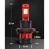 Torchbeam H13/9008 Fog Lights, 28000LM H13/9008 White Bulbs with Turbo