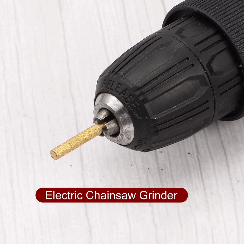 sourcing map 6pcs Diamond Coated Chainsaw Sharpener Bits 7/32" 5.5mm