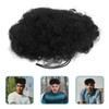 NOLITOY Afro Puff Drawstring Ponytail - Human Hair Extensions Short