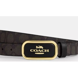 Coach NWT COACH Signature Buckle Cut To Size Reversible Morgan Belt 25 mm