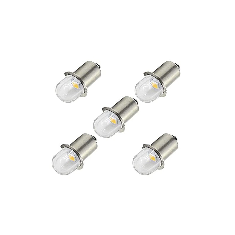 ShuoHui 5 x P13.5S Cold White Upgrade LED Torches 6