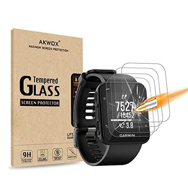 AKWOX (Pack of 4) Tempered Glass Screen Protector for Garmin