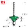 Trend CraftPro Guided Rounded Over Router Cutter Bit, 1/4 Inch