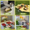 Zjyufy 6 Pack Stainless Steel Containers Stainless Steel Multipurpose Reusable