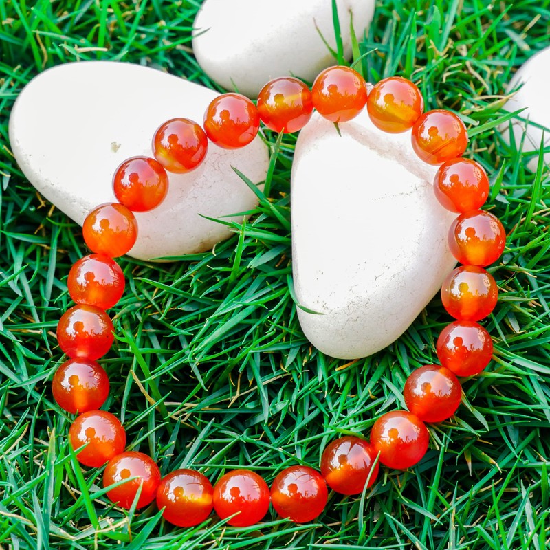 FASHIONZAADI Carnelian Bracelet Crystal Jewelry, Positive Energy Crystals And Gemstones,