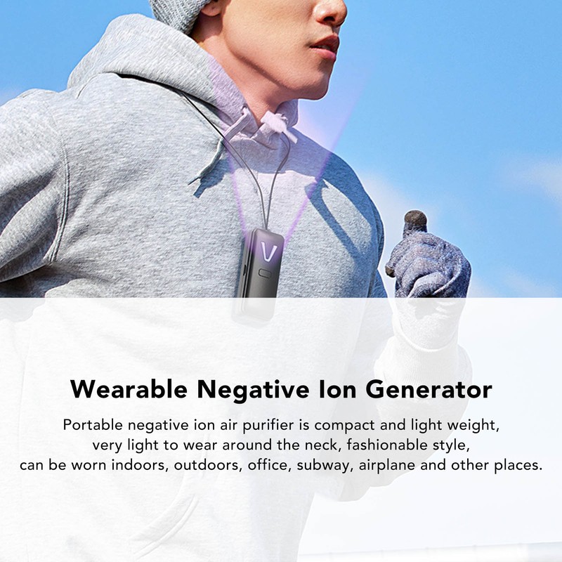 Wearable Air Purifier Multifunction Rechargeable Mini Portable Negative Ion Generator