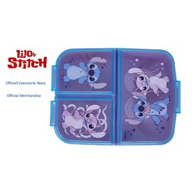 Theonoi Children's Lunch Box / Sandwich Box Various Designs Available Made of Plastic BPA Free (Lilo and Stitch)