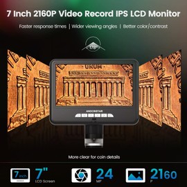 Andonstar HDMI Digital Microscope AD207S-Pro, Soldering Microscope, Coin Microscope for Error Coins, Electronic Microscope Kit