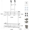 Aitatty Over the Door Hanging Shower Caddy: Rustproof Hanging Organizer