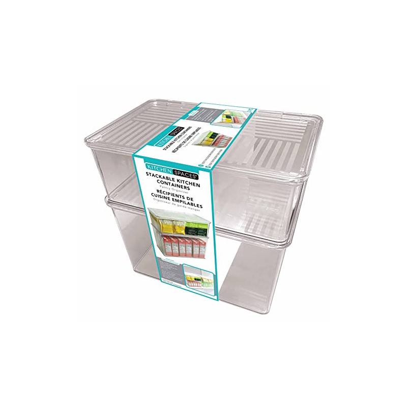 Kitchen Spaces Stackable Kitchen Containers 2pc