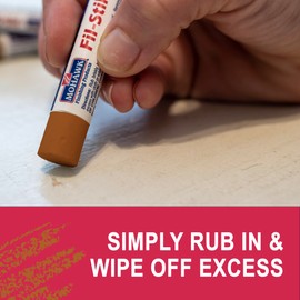 MOHAWK Finishing Products Fill Stick (Fil-Stik) Putty Stick for Wood Repair (Medium Rock Maple)- Rub On Semi-Soft Wax Filler Stick