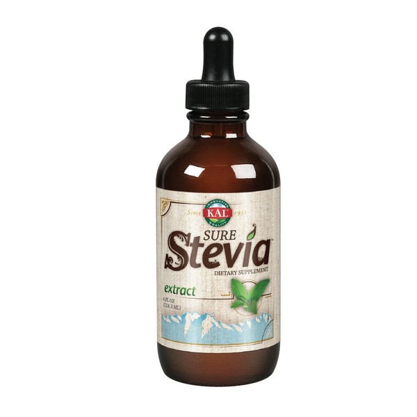 KAL Sure Stevia Liquid Extract - 4 Oz - Liquid ( 6 Pack )