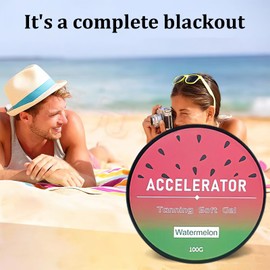 XdealCozyxc 100g Watermelon Intensive Tanning Gel, Fast Bronzing Butter High Moisturizing & Refreshing