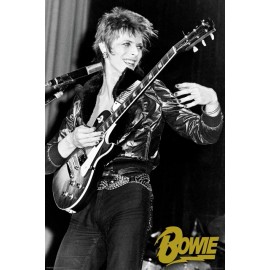 David Bowie Guitar 24x36 poster Rock Star Legend Icon Fashion Music Let's Dance!