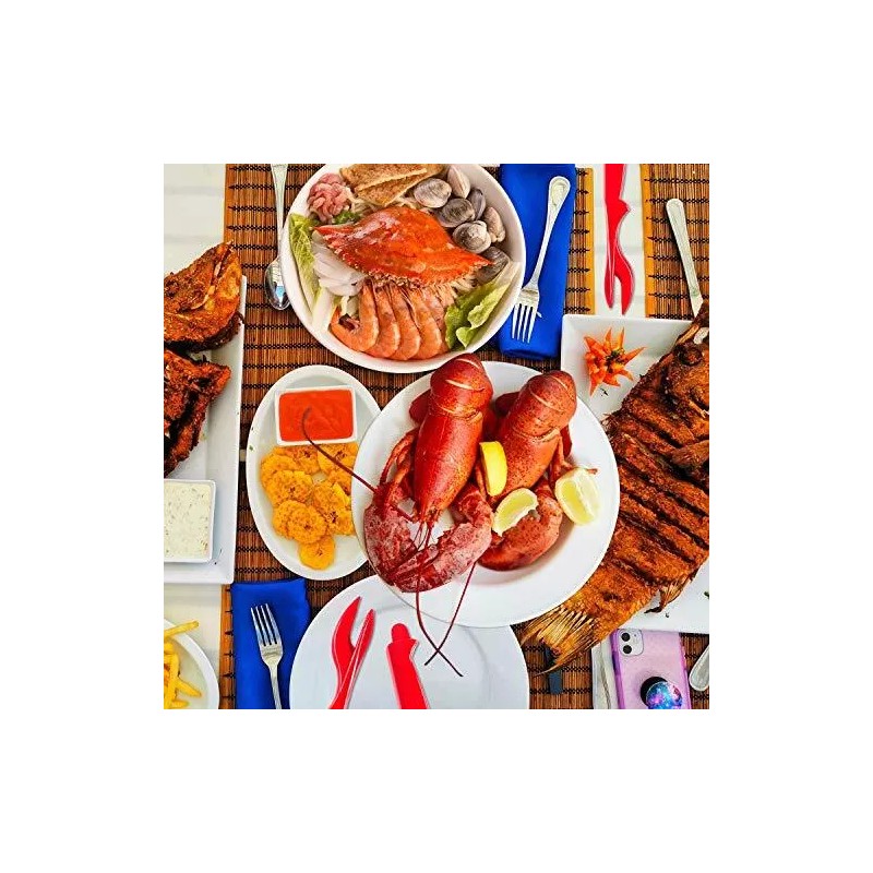 ZAUGONTW 6PCS Crab Legs Crackers, Crackers Picks Tools Set for