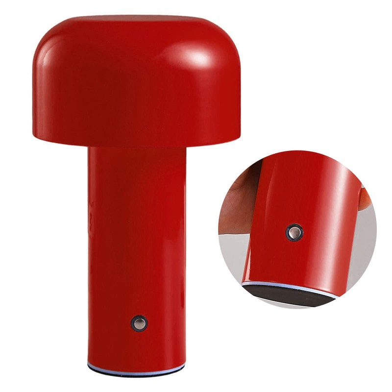 FTVOGUE Mushroom Table Lamp, Tri-Colour, LED Light Beads, Continuously Dimmable,