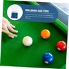GRIRIW 20pcs Leather Billiard Cue Tips Replacement with Storage Box