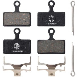 Teyssor Bicycle Brake Pads 4 Pairs Bicycle Disc Brake Pads for Shimano G01S G02S G03S G02A, Resin/Semi-Metallic/Sintered Metal/Mutimetal